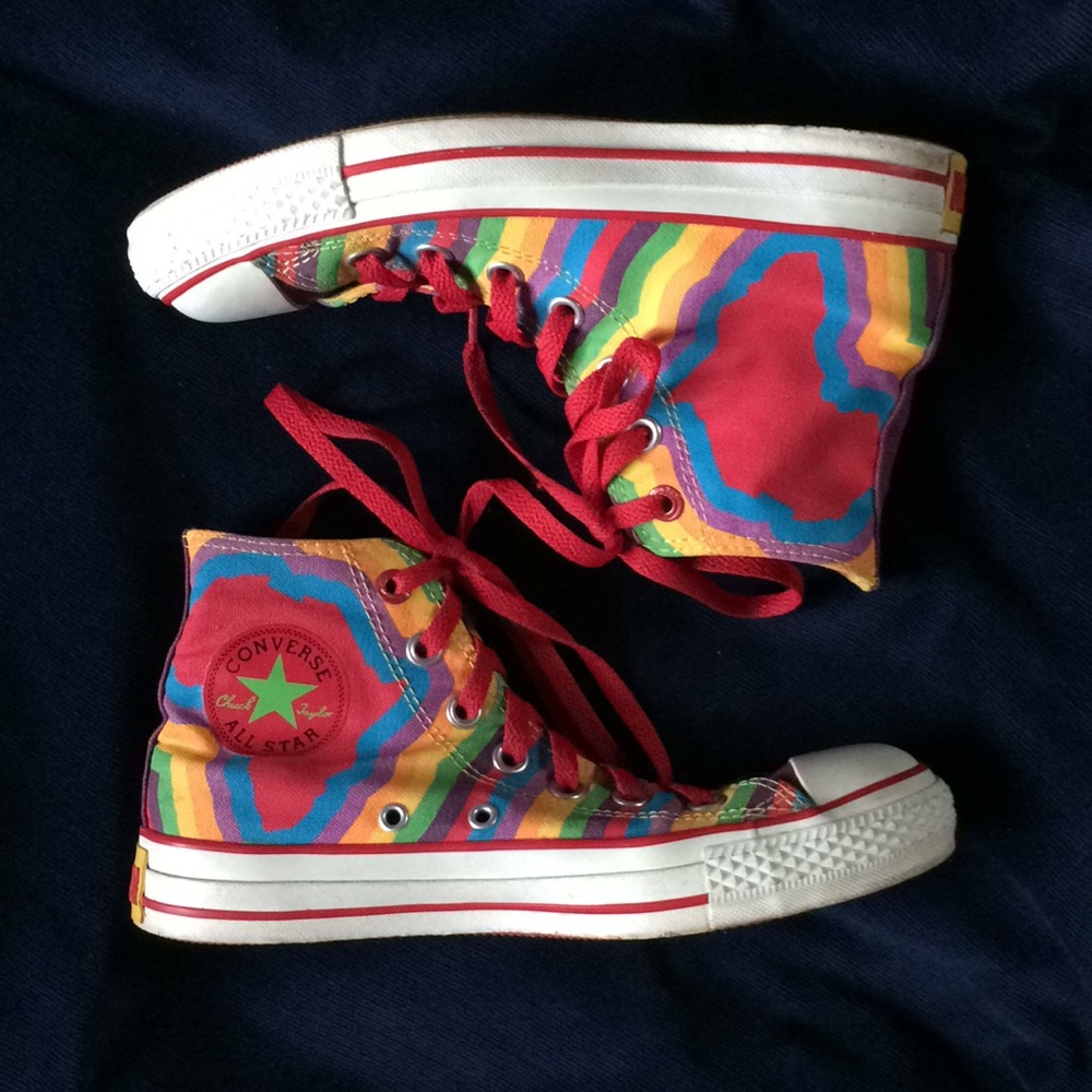(Converse) Multi-Color/Rainbow All Star High Tops